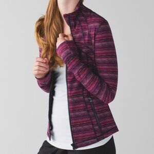lululemon Define Jacket in Space Dye Twist Regal Plum